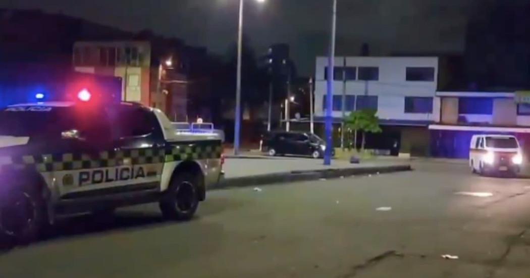 Foto de patrullas de la Policía de Bogotá durante recorridos nocturnos.