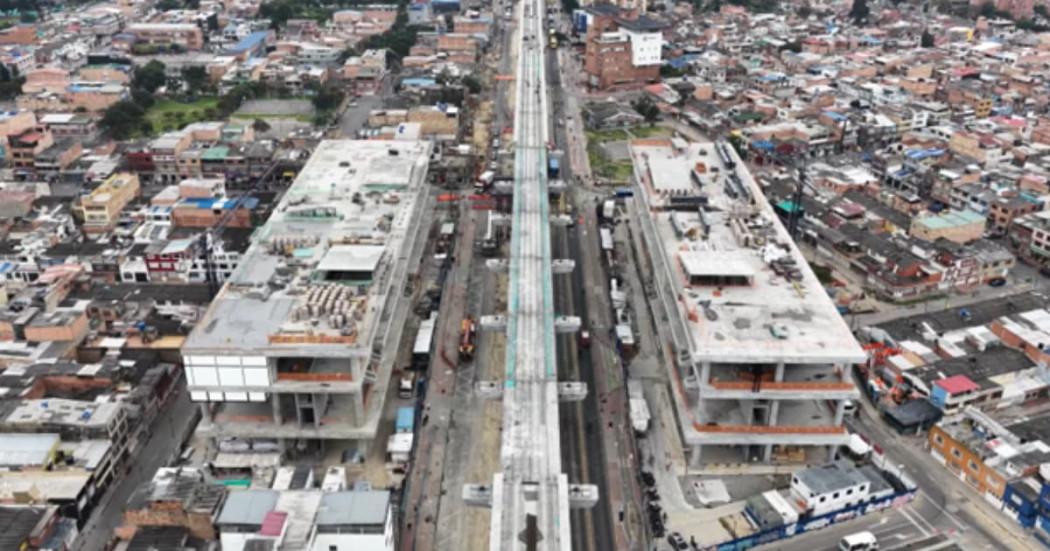 Obras del Metro de Bogotá inicia izaje de vigas cajón de la Estación 4