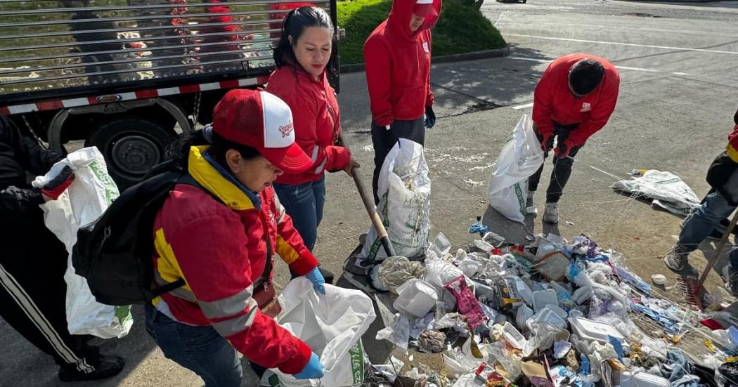 Foto de recuperación de espacio público en el barrio Restrepo Occidental.