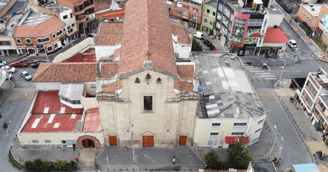Foto de una iglesia de Bogotá