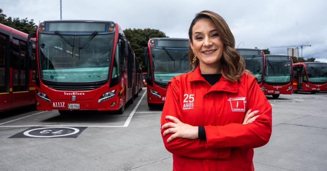 Foto de la gerente de TransMilenio