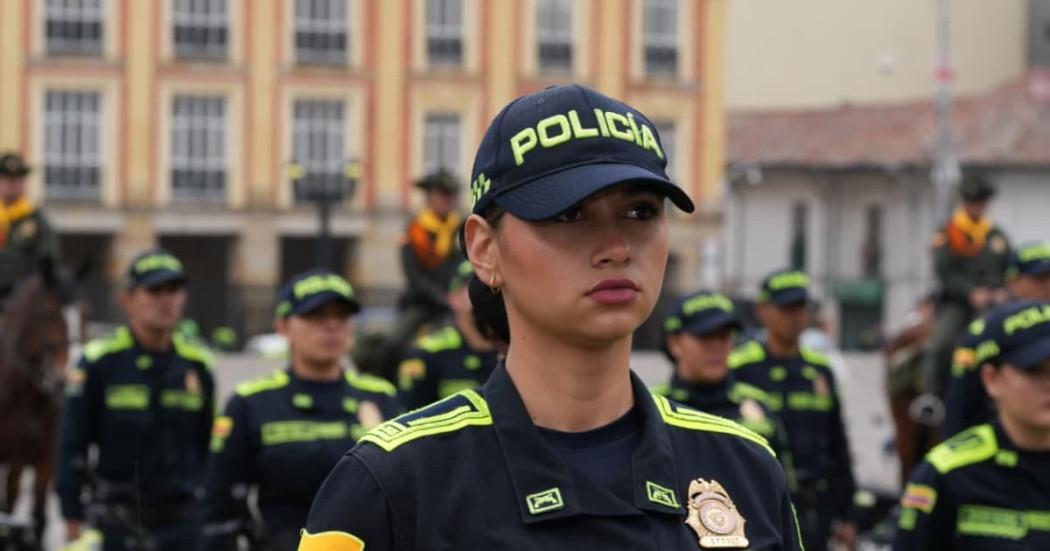 Uniformada durante anuncio de despliegue de policías para la Semana Santa.