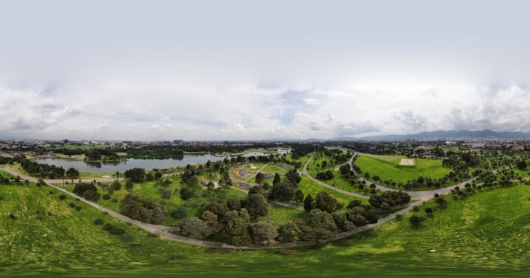 panorámica parque Simón Bolívar de Bogotá