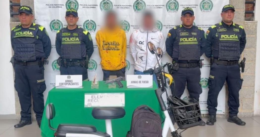 Dos capturtados, señalados de hurto de bicicletas eléctricas.