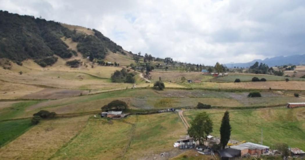 Foto de panorámica de la zona rural de Mochuelo, al sur de Bogotá.