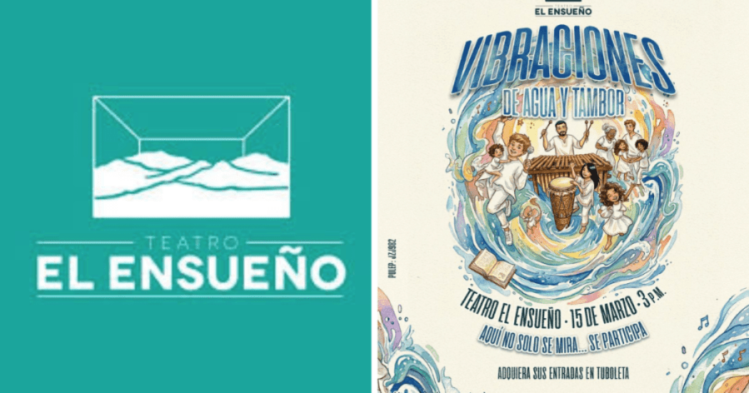 Imagen del afiche del concierto y del logo del teatro El Ensueño.