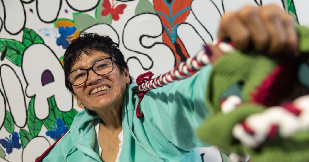 Imagen de María Nubia sonriendo