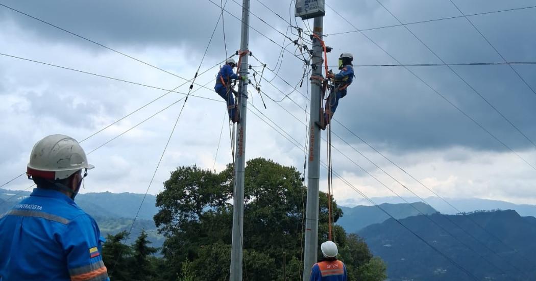 Foto de trabajadores Enel Colombia.