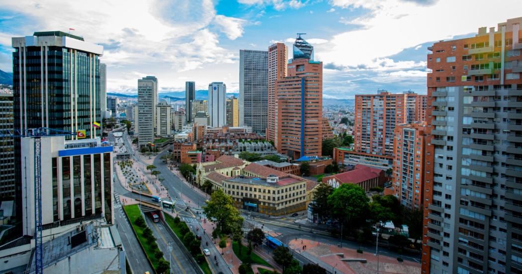 Foto panóramica de Bogotá