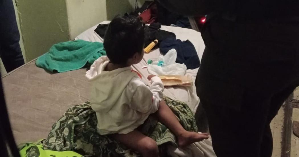 Niño encontrado por la Policía en estado de abandono