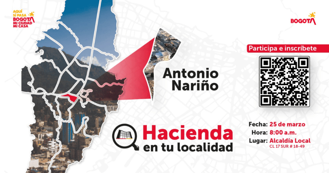 Imagen de la pieza gráfica de la Alcaldía Local de Antonio Nariño