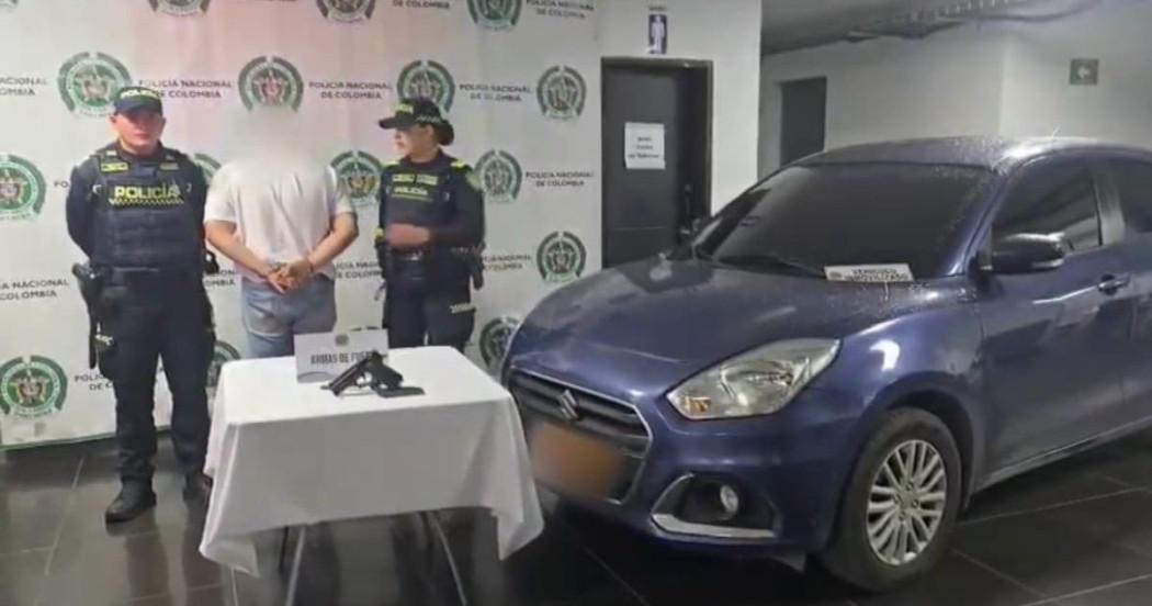 Hombre capturado tras persecución.