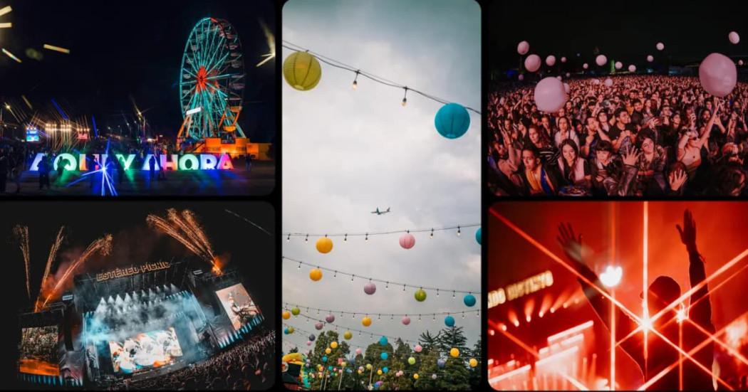 Diferentes momentos del Festival Estéreo Picnic