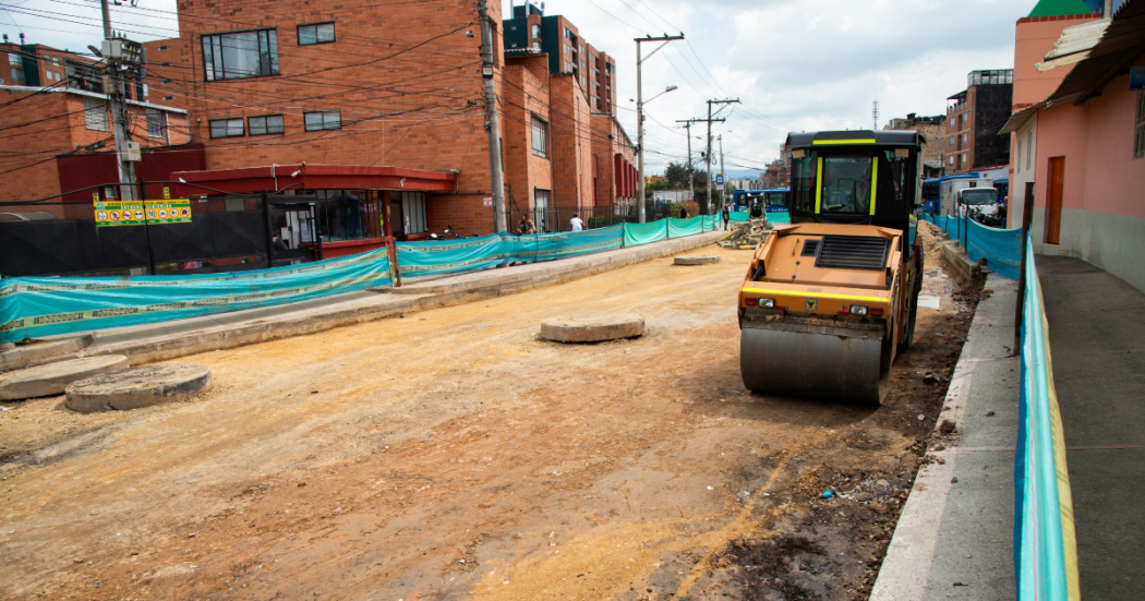 Imagen de una calle siendo arreglada