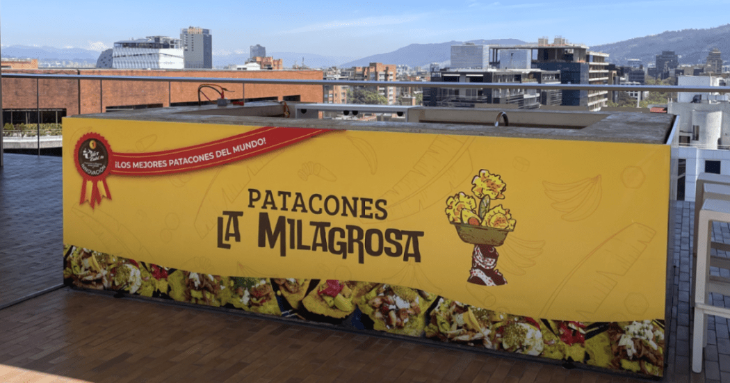 Imagen de la publicidad de un emprendimiento de patacones que participó en las ediciones pasadas.