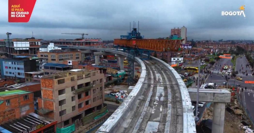 Foto de un frente de obra en Bogotá