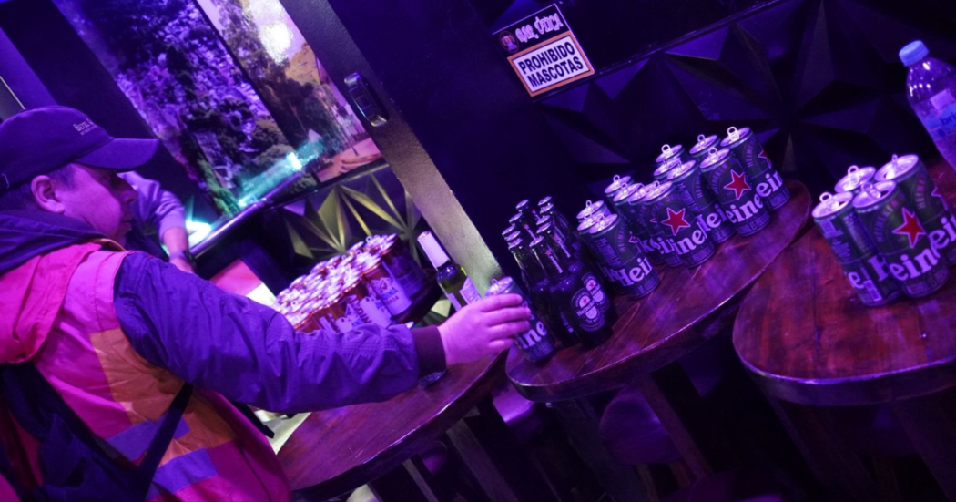 Foto de funcionarios del Distrito en operativo de seguridad