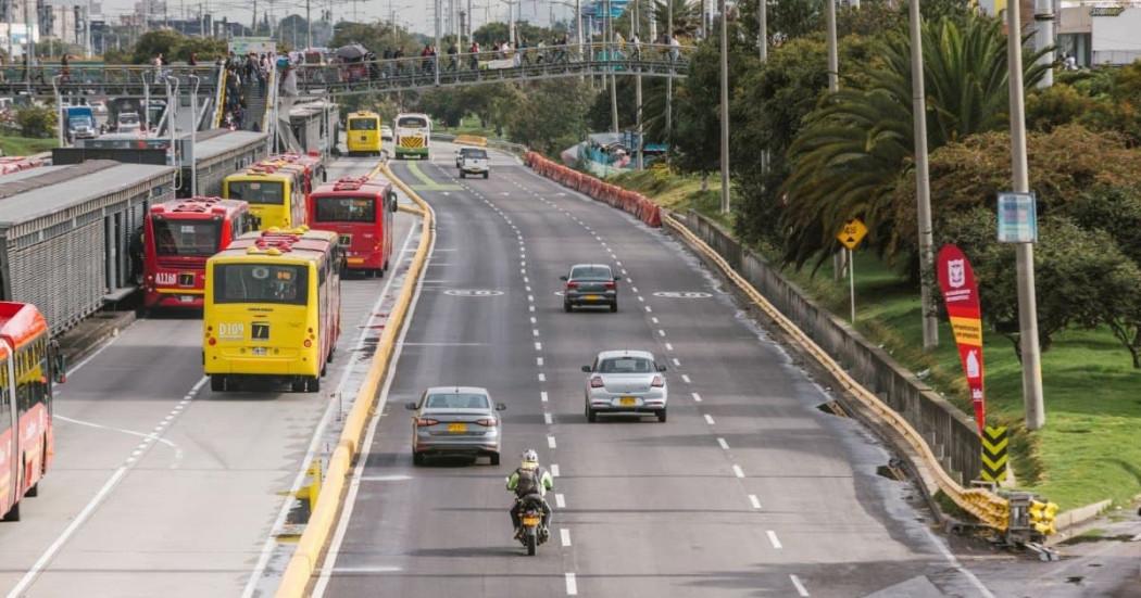 Foto de una vía de Bogotá