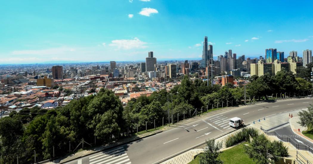 Foto panorámica de Bogotá 