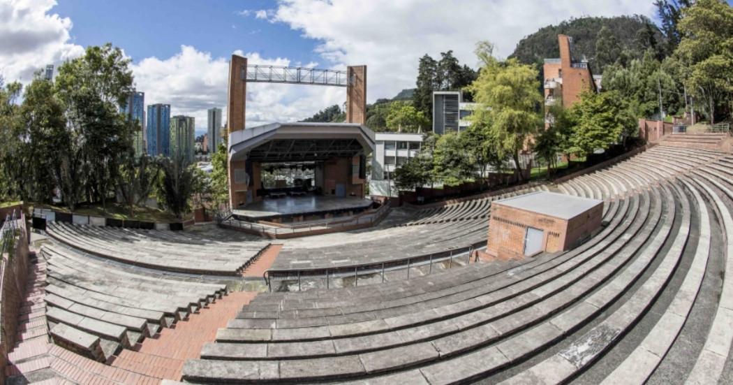Foto panorámica del teatro al aire libre La Media Torta en Bogotá