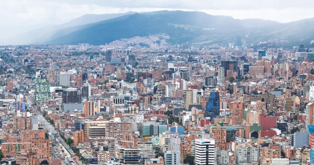 Foto panorámica de Bogotá