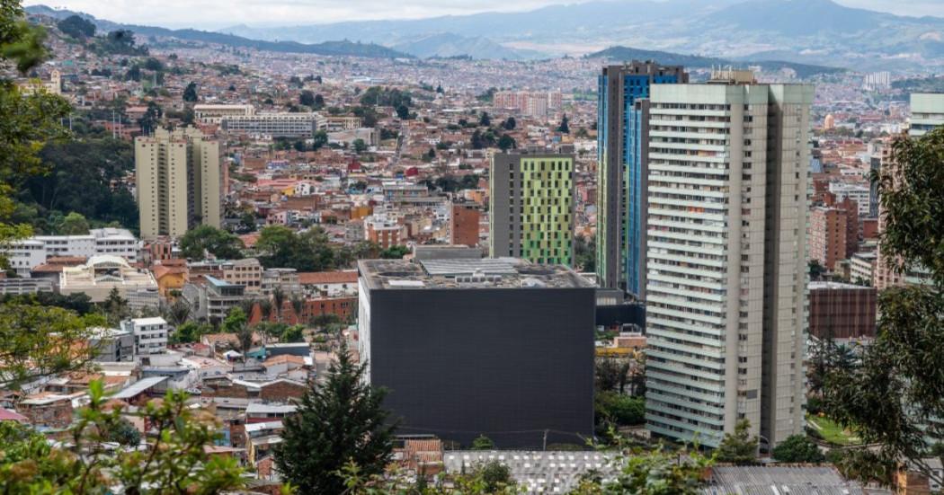 Foto panóramica de Bogotá.