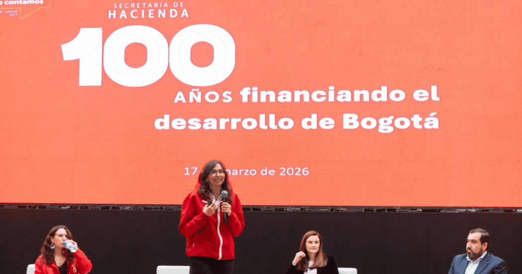 La secretaria de Hacienda, Ana María Cadena en la rendición de cuentas