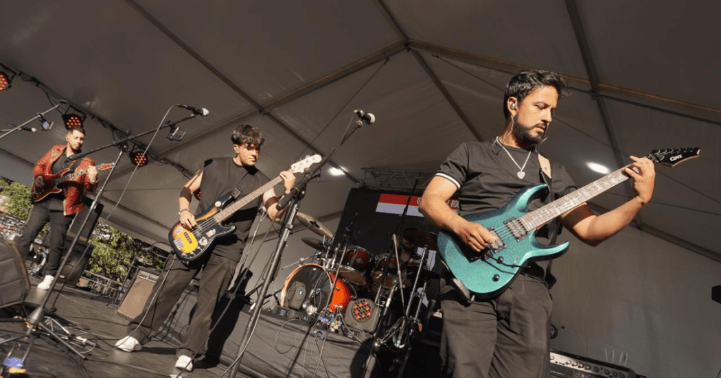 Foto de una banda de rock 