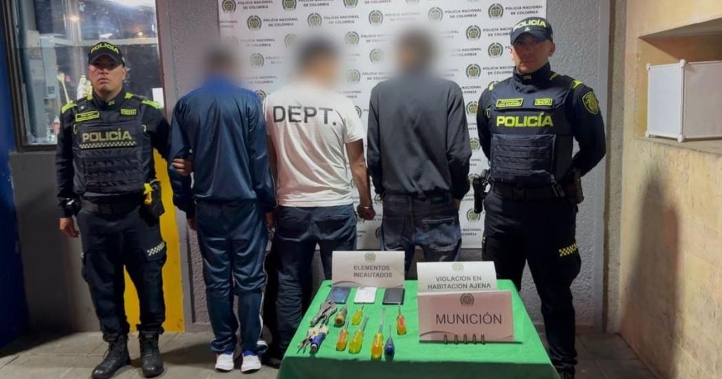 Tres capturados en Suba por hurto a residencias