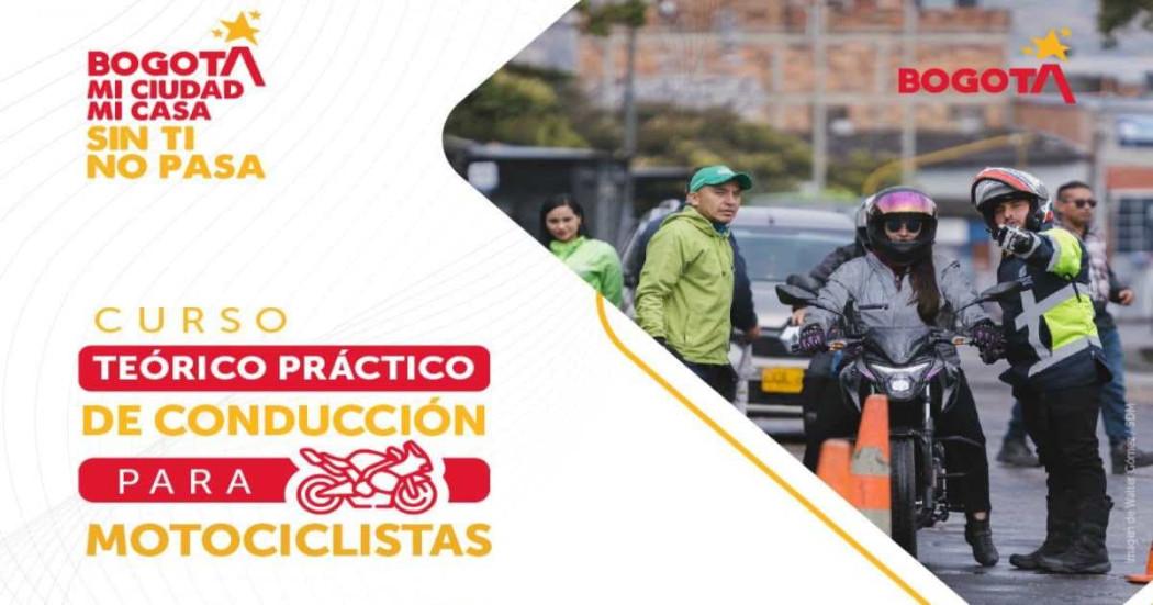Pieza gráfica de curso de motociclistas