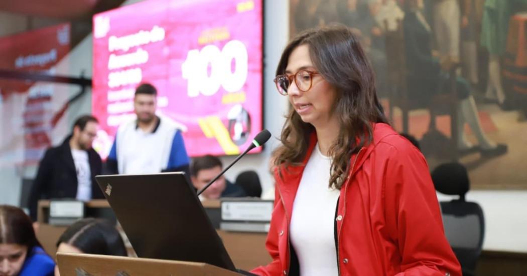 Foto de la presentación ante el Concejo del proyecto de acuerdo para atraer fútbol y otros eventos deportivos a Bogotá. 
