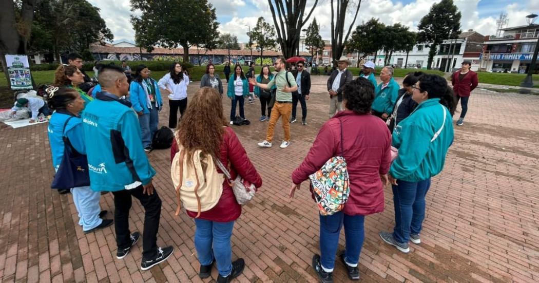 Foto de la jornada de conmemoración de víctimas del conflicto en Fontibó, occidente de Bogotá.