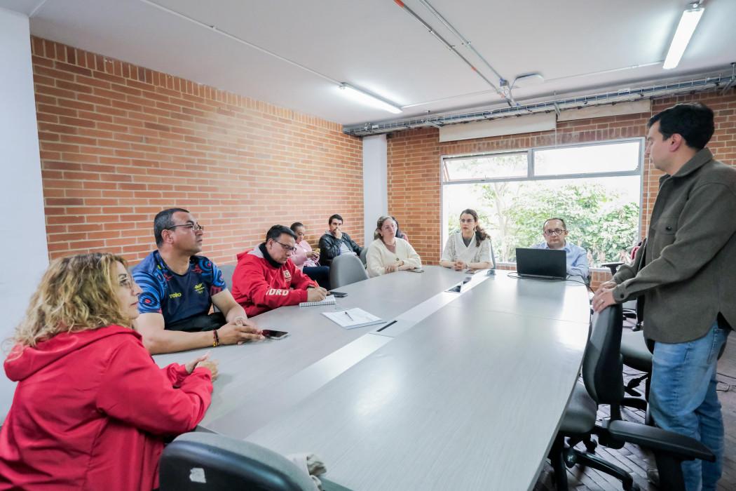 socialización proyecto Unidad Deportiva El Salitre con ligas deportivas de Bogotá