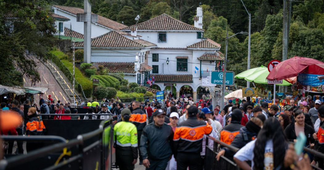 Imagen panorámica de la estación de inicio de la subida la Cerro de Monserrate