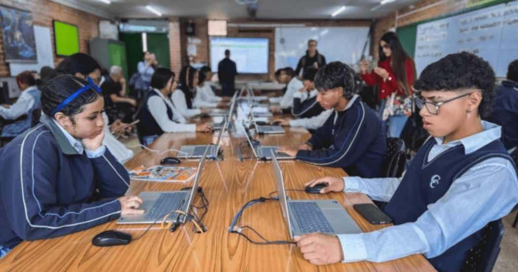 Foto de un grupo de estudiantes 