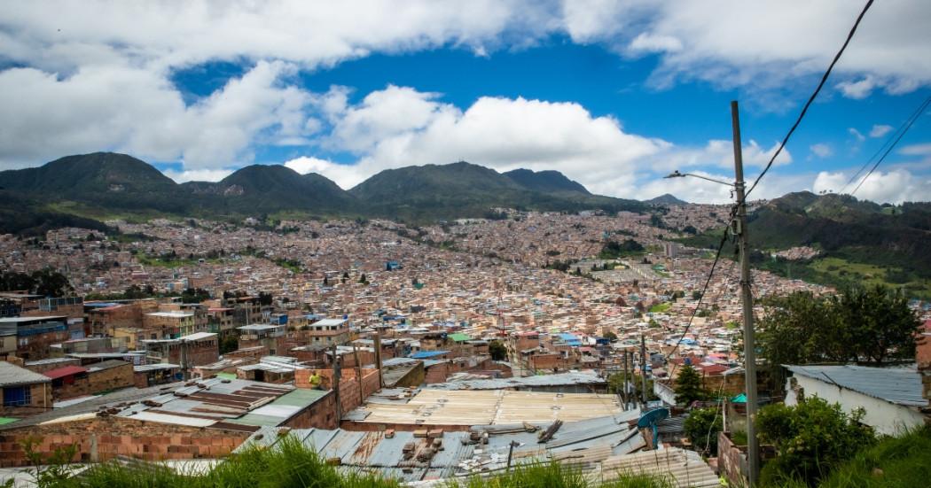Foto panorámica de Bogotá 