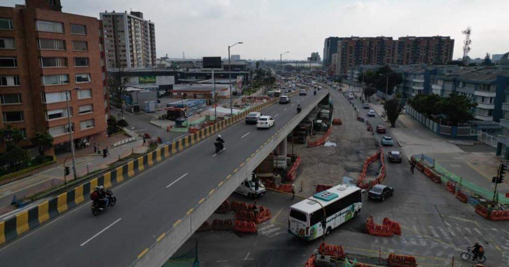 Foto de obras del grupo 7 de la av. 68