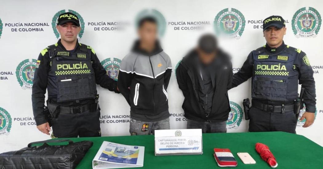 Dos capturados por hurto en San Cristóbal