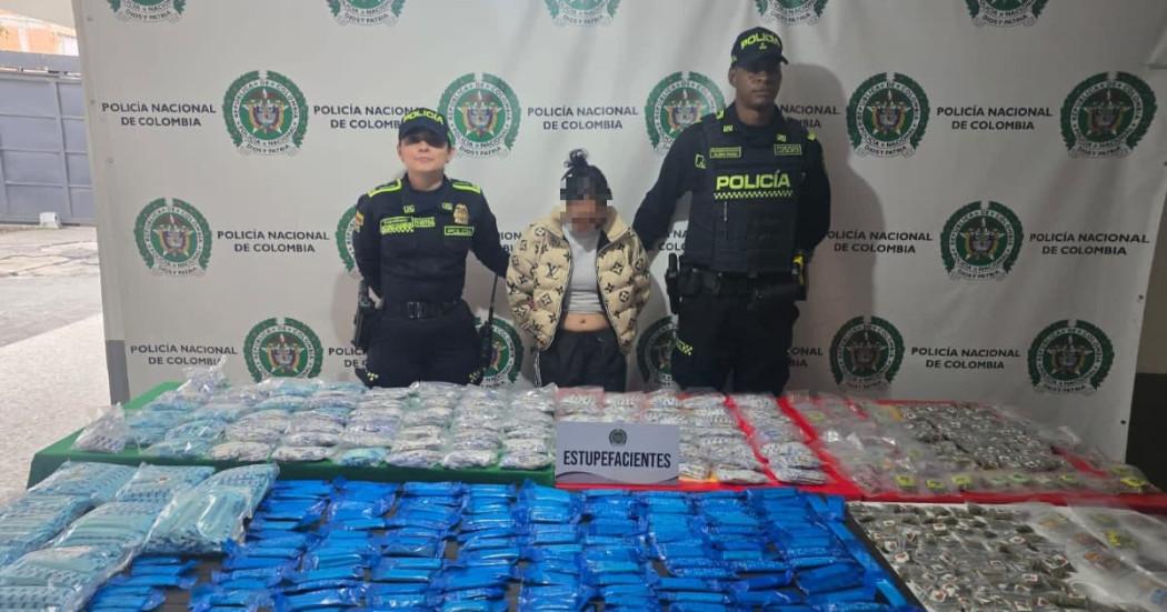 Alias 'La Montoya', capturada con más de 6.000 dosis de droga.