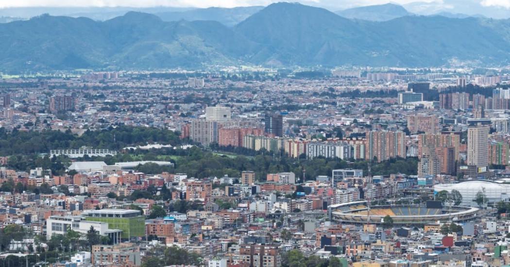 Foto panorámica de Bogotá