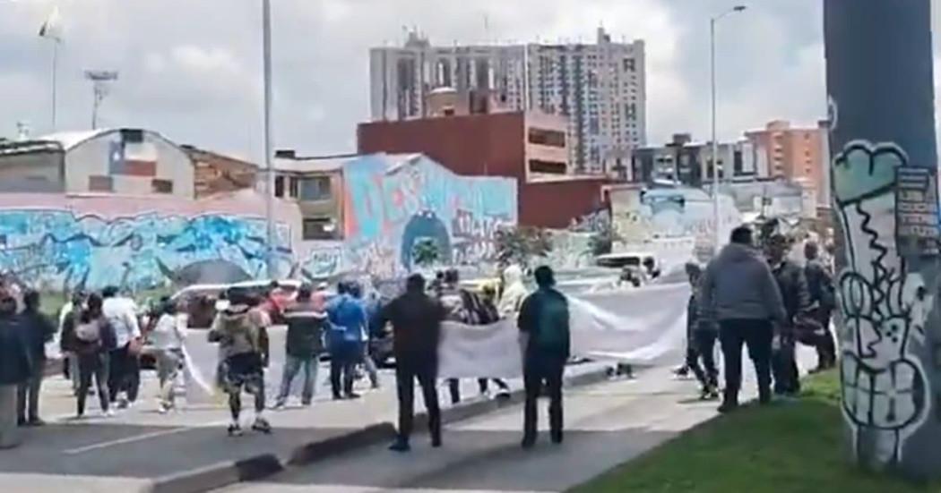 Foto de una manifestación en Bogotá 