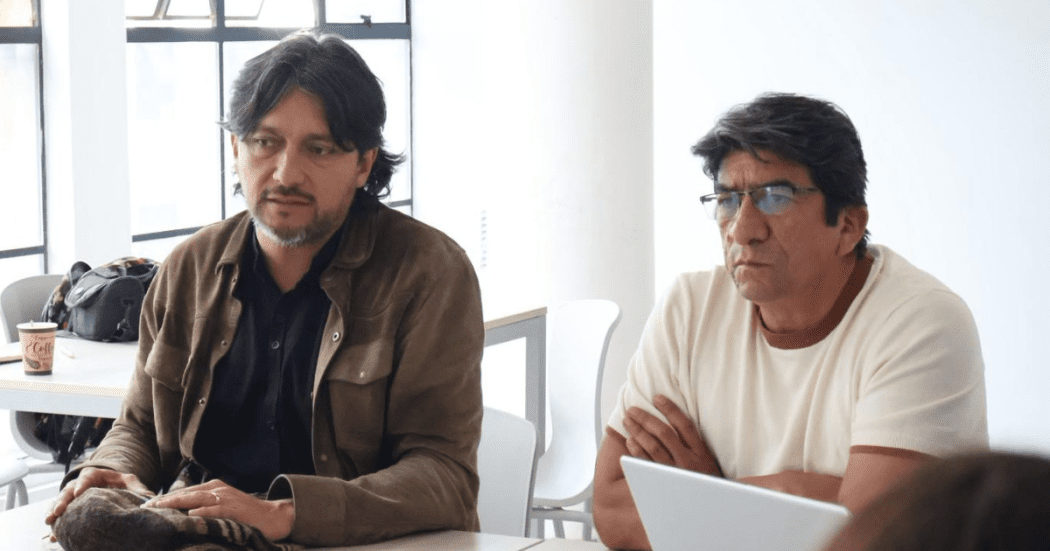 Foto de dos ciudadanos de Sumapaz 