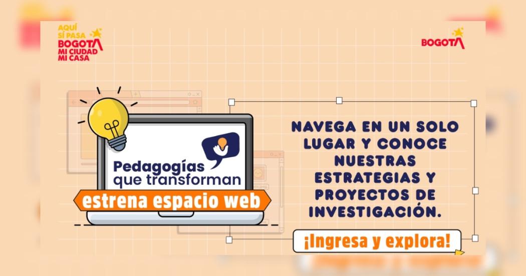 Imagen gráfica del espacio web del IDEP 