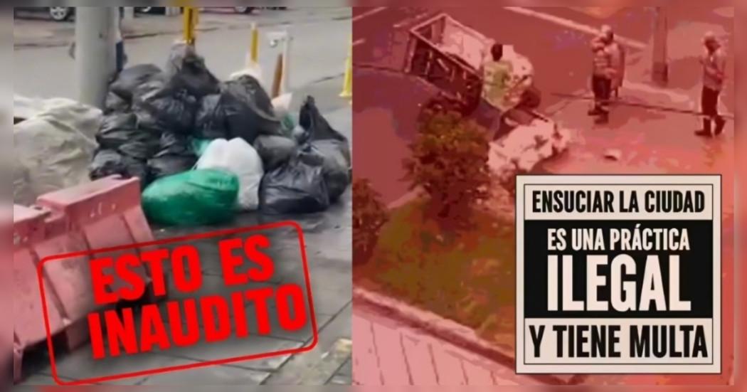 Foto que muestra residuos en las calles 