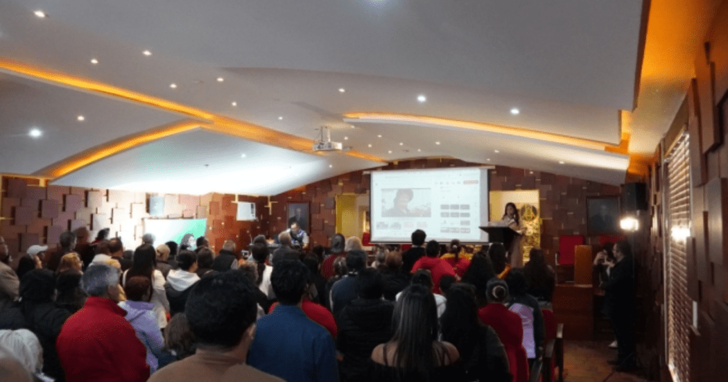 Foto de la rendición de cuentas en La Candelaria 