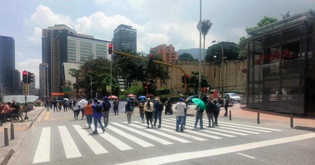 Foto de manifestaciones en Bogotá