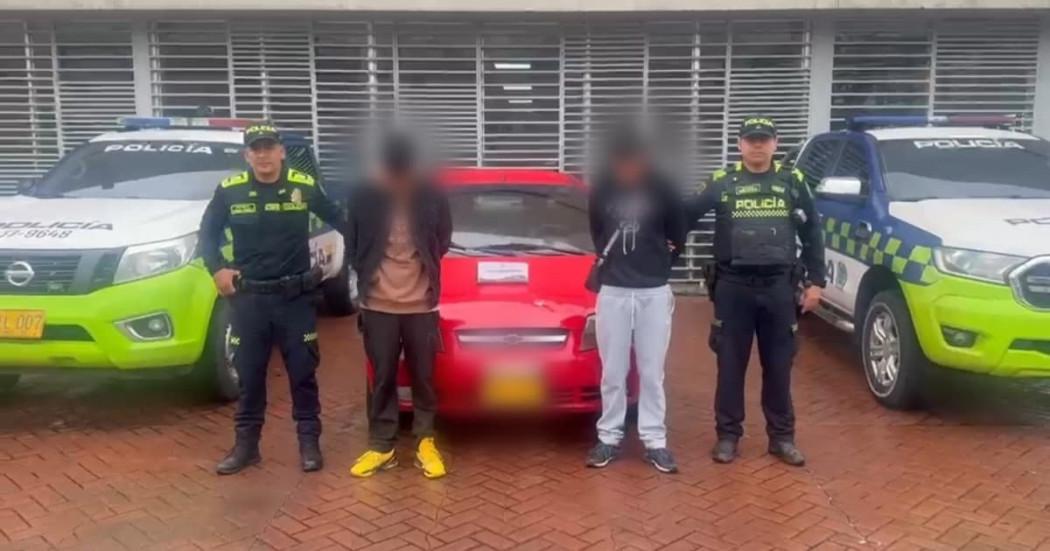 Dos capturados tras intento de hurto de vehículo