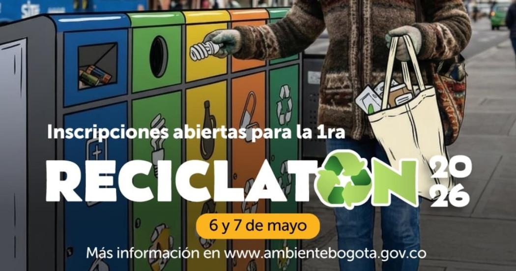 Campaña Primera Reciclatón Bogotá 2026.