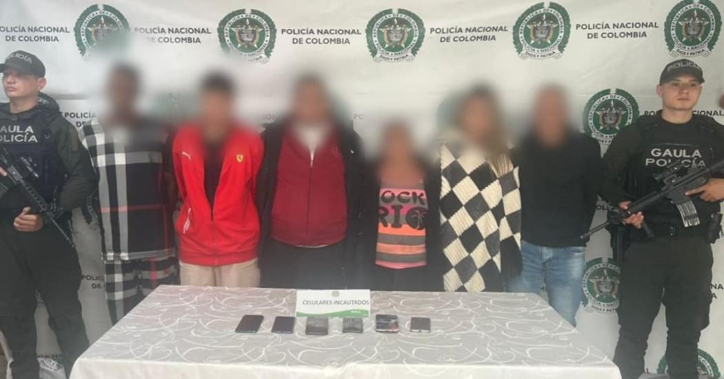 Seis capturados, integrantes de red de extorisión digital