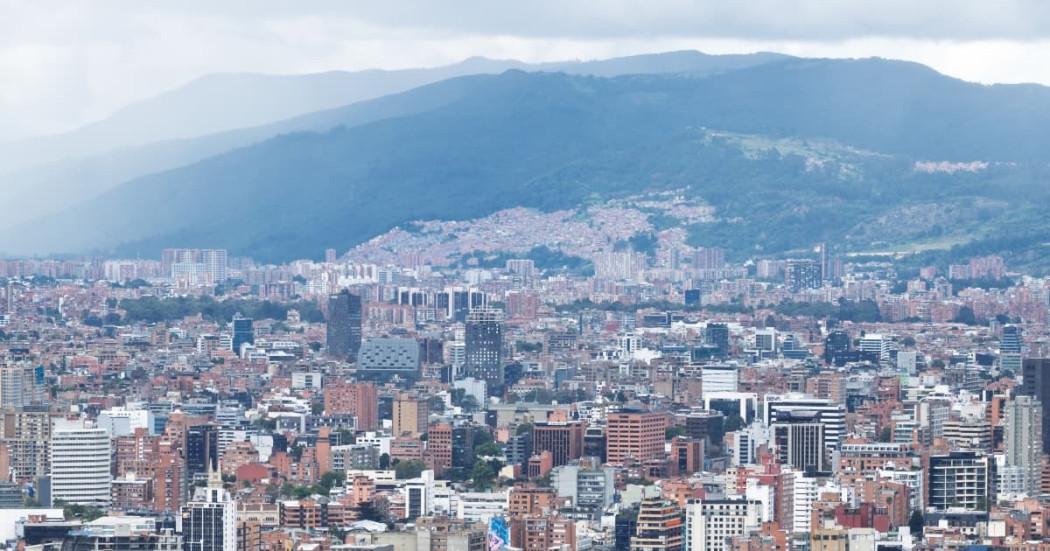 Foto panorámica de Bogotá